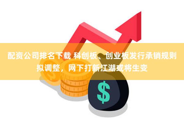 配资公司排名下载 科创板、创业板发行承销规则拟调整，网下打新江湖或将生变