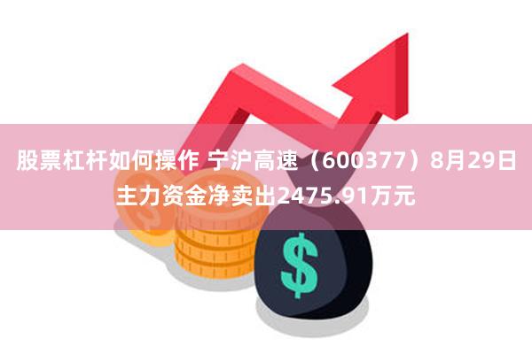 股票杠杆如何操作 宁沪高速（600377）8月29日主力资金净卖出2475.91万元