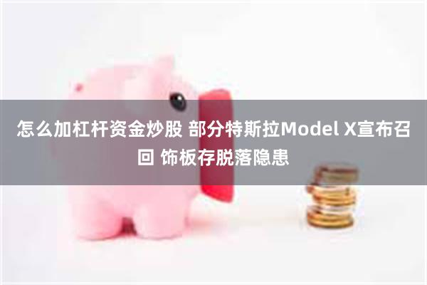 怎么加杠杆资金炒股 部分特斯拉Model X宣布召回 饰板存脱落隐患