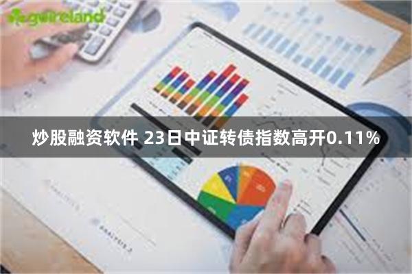 炒股融资软件 23日中证转债指数高开0.11%