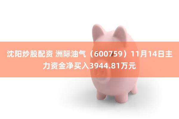 沈阳炒股配资 洲际油气（600759）11月14日主力资金净买入3944.81万元