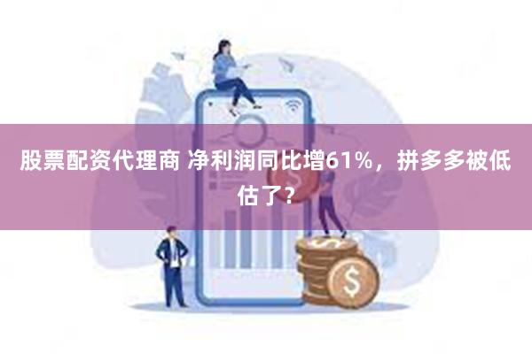 股票配资代理商 净利润同比增61%，拼多多被低估了？