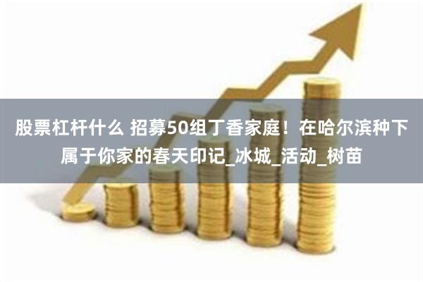 股票杠杆什么 招募50组丁香家庭！在哈尔滨种下属于你家的春天印记_冰城_活动_树苗